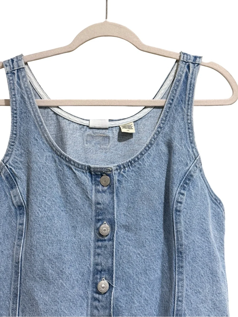 🌟 Levi's Tuli Denim Mini Dress Size Large‎ Blue Jean Dress